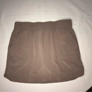 Peace & Pearls Brown Stretch Woven Skort Poly/Spandex | Women’s Large | EUC